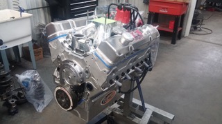 Engine rebuild in progress at G&S Machine Shop